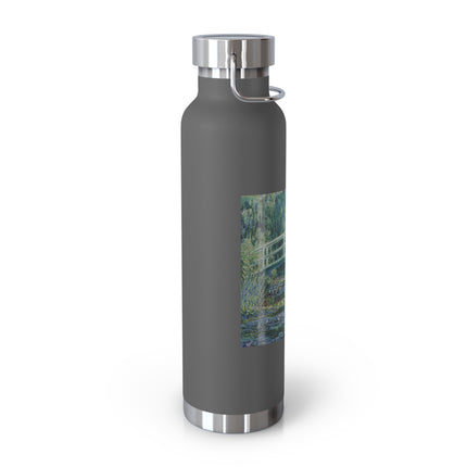 Water Lilies and Japanese Bridge by Claude Monet Copper Vacuum Insulated Bottle, 22oz