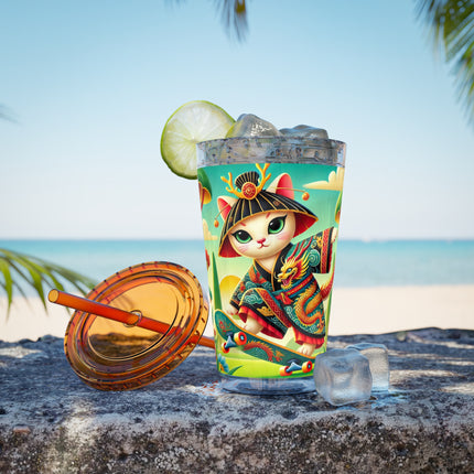 Dragon Dance on Wheels Sunsplash Tumbler with Straw, 16oz