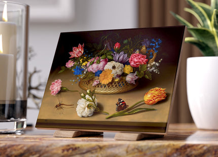 Flower Still Life by Ambrosius Bosschaert Ceramic Tile