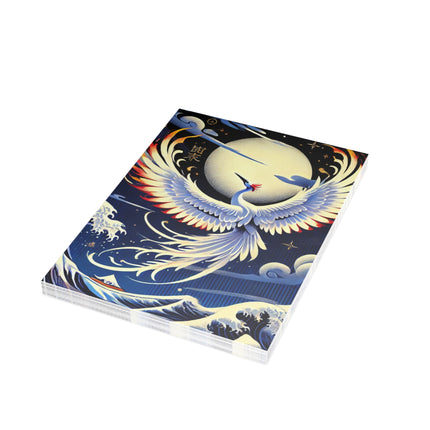 Majestic White Crane Postcards (envelopes included) - Bundles of 10, 30, 50 Pieces