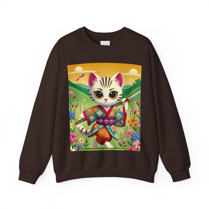 Samurai Kitten Unisex Heavy Blend™ Crewneck Sweatshirt