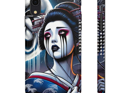 Geisha’s Black Ink Tears Phone Cases