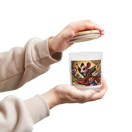 Theatrical Mouse on a Mission Frosted Candle