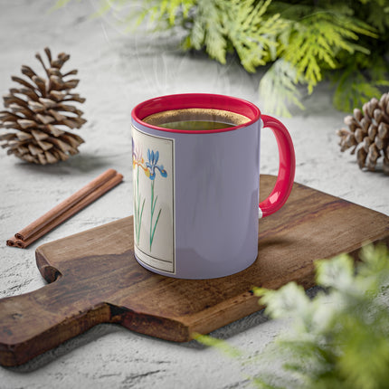 Iris, Iris sibirica by Anselmus Boëtius de Boodt Colorful Mugs, 11oz