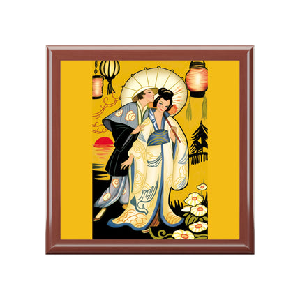 Golden Embrace Jewelry Box