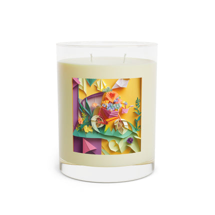 Origami Bicycle Scented Candle - Full Glass, 11oz - The White Tea & Fig, The Lavender & Sage, and The Ocean Mist & Moss
