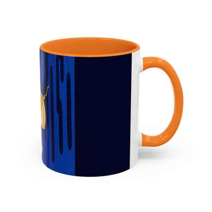 Celestial Melody Colorful Mug (11oz, 15oz) – Musical Grace, Starlit Beauty & Art Deco Elegance