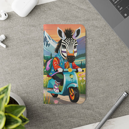 🦓🛴 Stripes on Wheels Flip Case – Sunny Adventures & Storybook Fun
