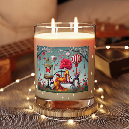 Reading In A Painted Garden Scented Candle - Full Glass, 11oz
