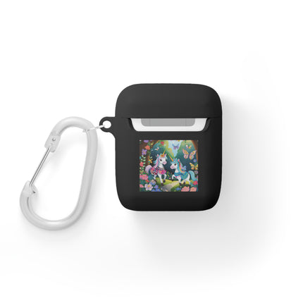 Baby Unicorns and Fluttering Butterflies AirPods Case Cover