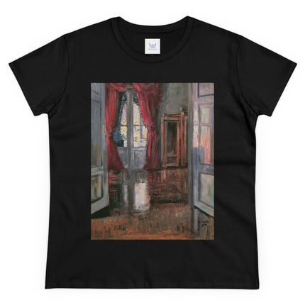 View into an Apartment by Egon Schiele Women's Midweight Cotton Tee