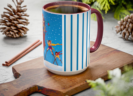 Snowfall & Couture Colorful Mugs (11oz, 15oz)