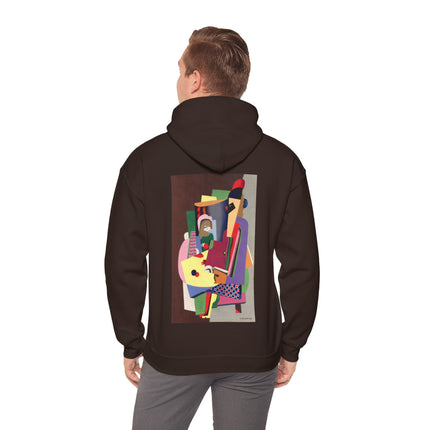 The Piano Lesson by Georges Valmier Heavy Blend™ Hooded Sweatshirt