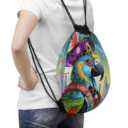 Tech Plumes Drawstring Bag