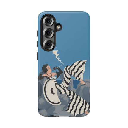 Art Deco Smoker Phone Case – Glamorous Lounging & Timeless Allure