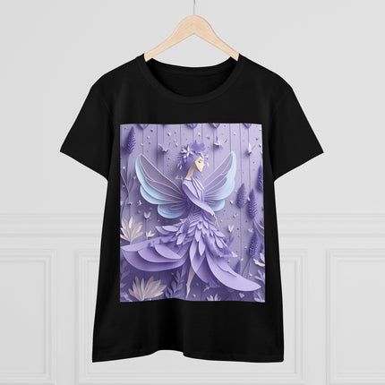 Lavender Fairy Women's Midweight Cotton Tee