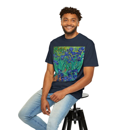 Irises by Van Gogh Unisex Garment-Dyed T-shirt