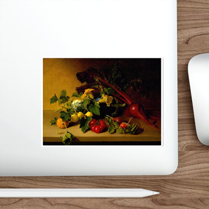 Still Life with Vegetables by James Peale Die-Cut Stickers (5 Sizes)