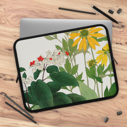 Clerodendrum & Rudbeckia by Tanigami Kônan Laptop Sleeve