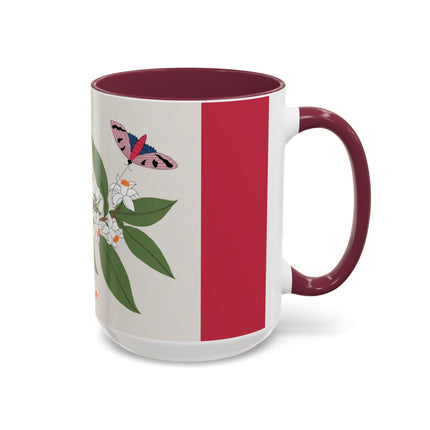 Blue Tit & Butterfly Colorful Mugs – Spring Harmony & Delicate Beauty