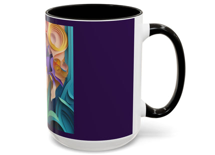 The Elegant Iris Flower Colorful Mugs (11oz, 15oz)