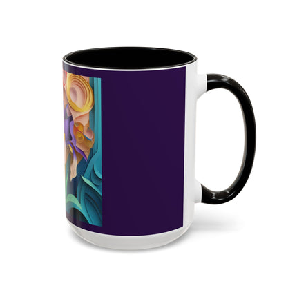 The Elegant Iris Flower Colorful Mugs (11oz, 15oz)