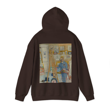 The Skeleton Painter by James Ensor Heavy Blend™ Hooded Sweatshirt