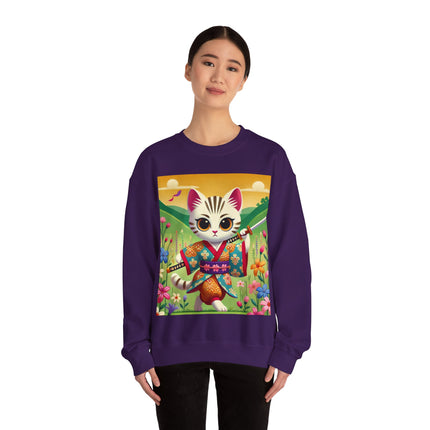 Samurai Kitten Unisex Heavy Blend™ Crewneck Sweatshirt