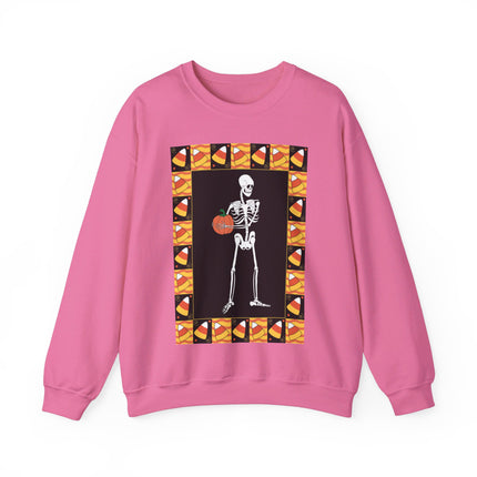 Candy Corn Skeleton Unisex Heavy Blend™ Crewneck Sweatshirt