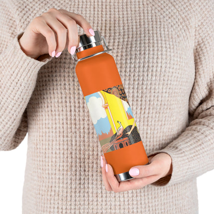 Glimpses of Opulence by Ezio Anichini Copper Vacuum Insulated Bottle, 22oz