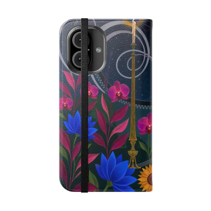 🌙🕯️ The Lady Of The Midnight Garden Flip Case – Art Deco Nocturne
