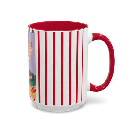 Art Deco Christmas Colorful Mugs (11oz, 15oz)