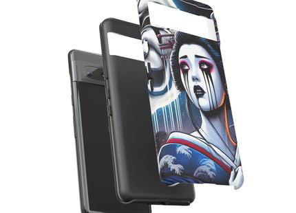 Geisha’s Black Ink Tears Phone Cases