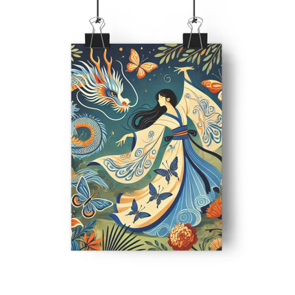 Fairy Waltz in the Butterfly Garden Giclée Art Print
