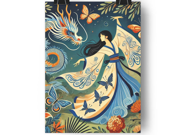 Fairy Waltz in the Butterfly Garden Giclée Art Print