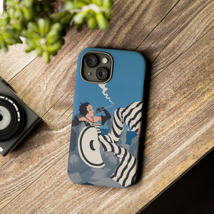 Art Deco Smoker Phone Case – Glamorous Lounging & Timeless Allure