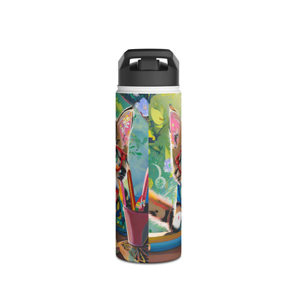 Kitten Scholars Stainless Steel Water Bottle