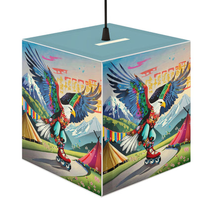 Eagle Skater Light Cube Lamp