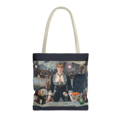 A Bar at the Folies-Bergère by Edouard Manet Tote Bag (AOP)