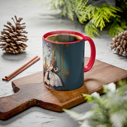🕯️🎃 The Moonlit Manor Drawing Room Colorful Mug – Elegant Halloween Charm