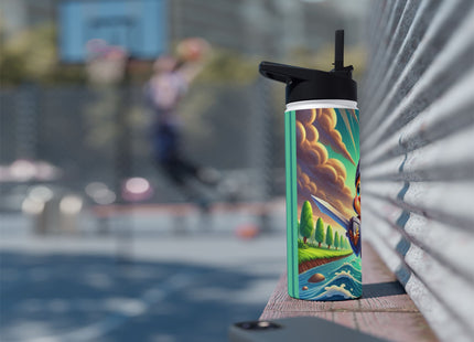 Valiant Duck Stainless Steel Water Bottle, Standard Lid