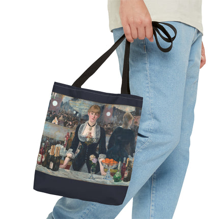 A Bar at the Folies-Bergère by Edouard Manet Tote Bag (AOP)