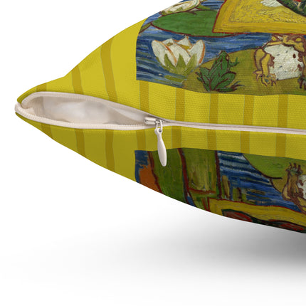 Courtesan (after Eisen) by Vincent Van Gogh Spun Polyester Square Pillow