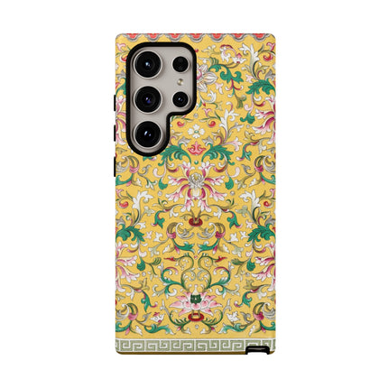 Yellow Botanical Pattern by Owen Jones Phone Cases