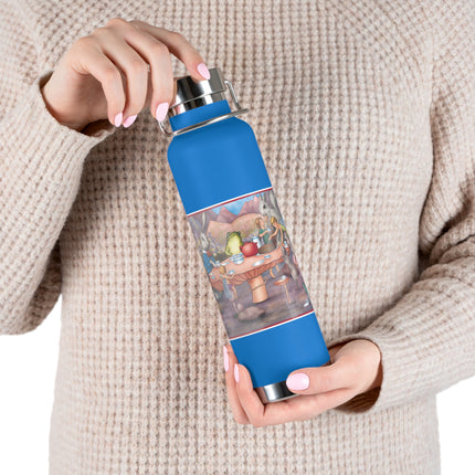 A Fairy's Whimsical Tea Party Copper Vacuum Insulated Bottle, 22 oz