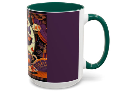 Theatrical Halloween Mice on Teacup Colorful Mugs (11oz, 15oz)