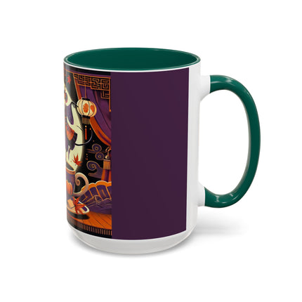 Theatrical Halloween Mice on Teacup Colorful Mugs (11oz, 15oz)