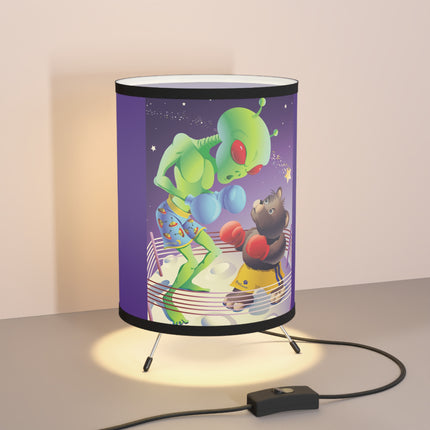 Cosmic Clash Tripod Lamp