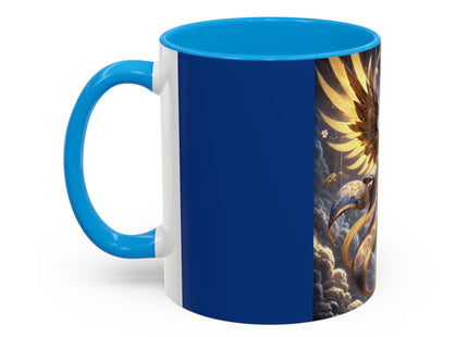 Valkyrie Descending Through Storm Colorful Mugs (11oz, 15oz)