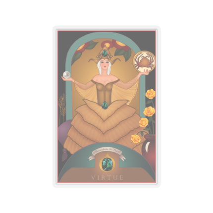 June & Pearl, Alexandrite (from the Gem Series) by Sofia Chiostri Kiss-Cut Stickers (4 Sizes)